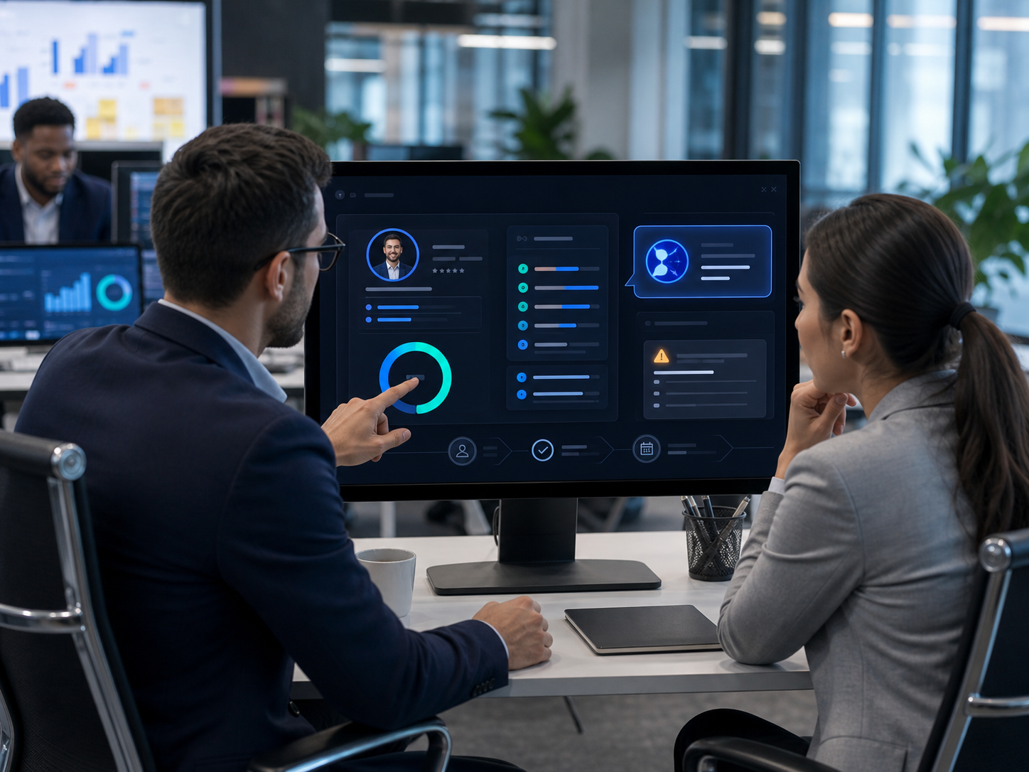 AI agent qualifying a lead against business rules and customer profile data
